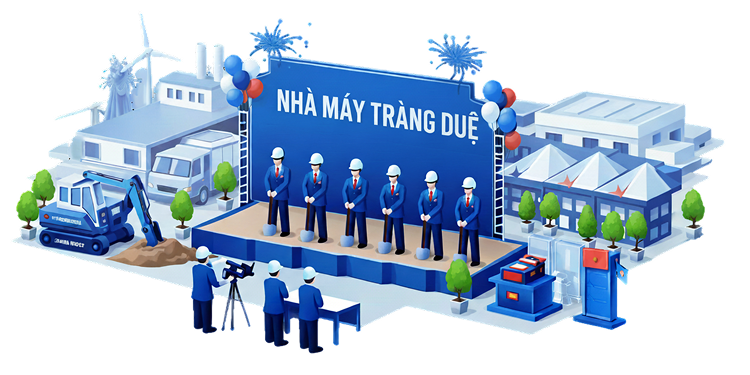 Khởi công nhà máy Tràng Duệ